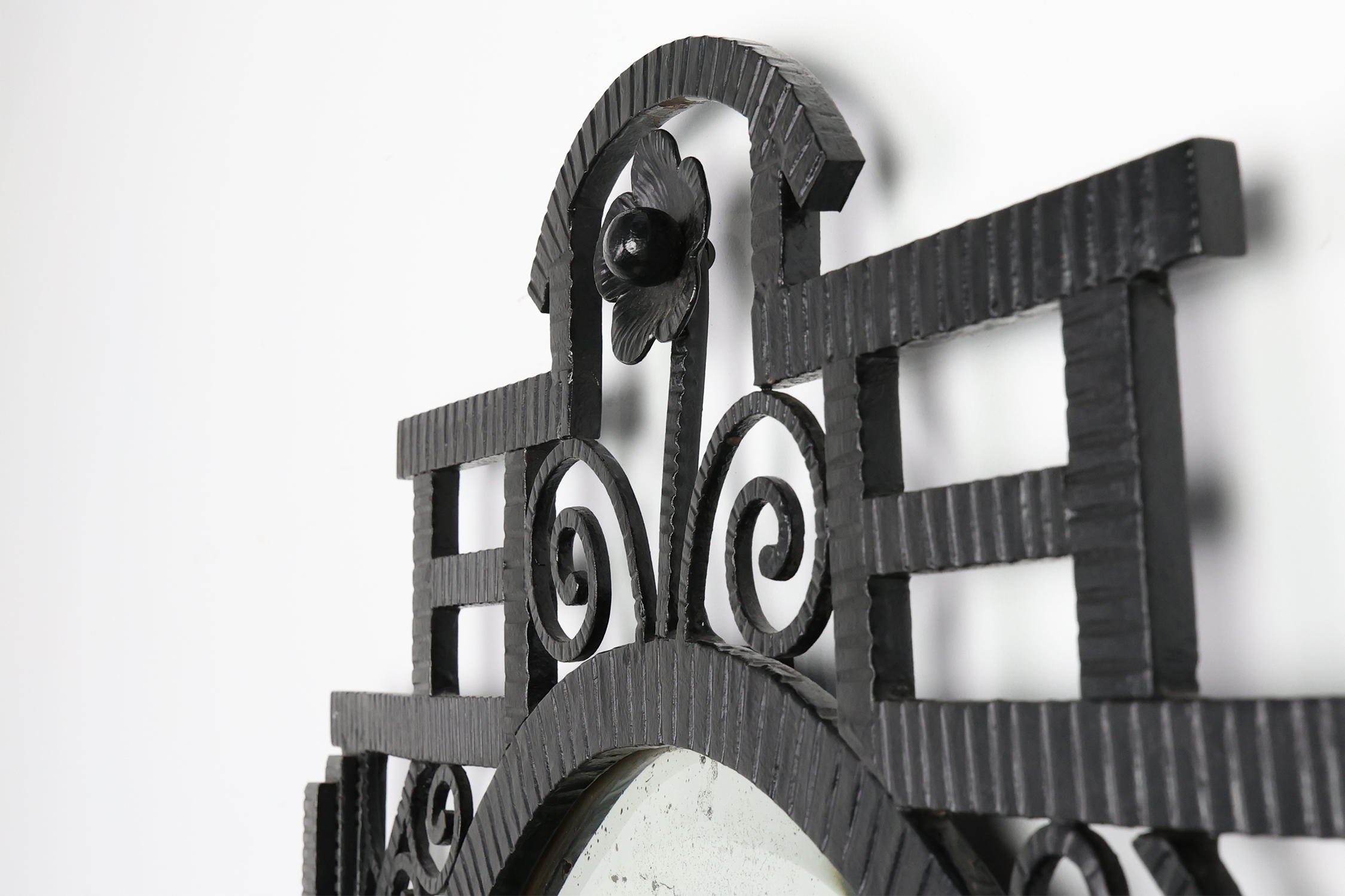 Art Deco Wrought Iron Mirror, France, 1925thumbnail